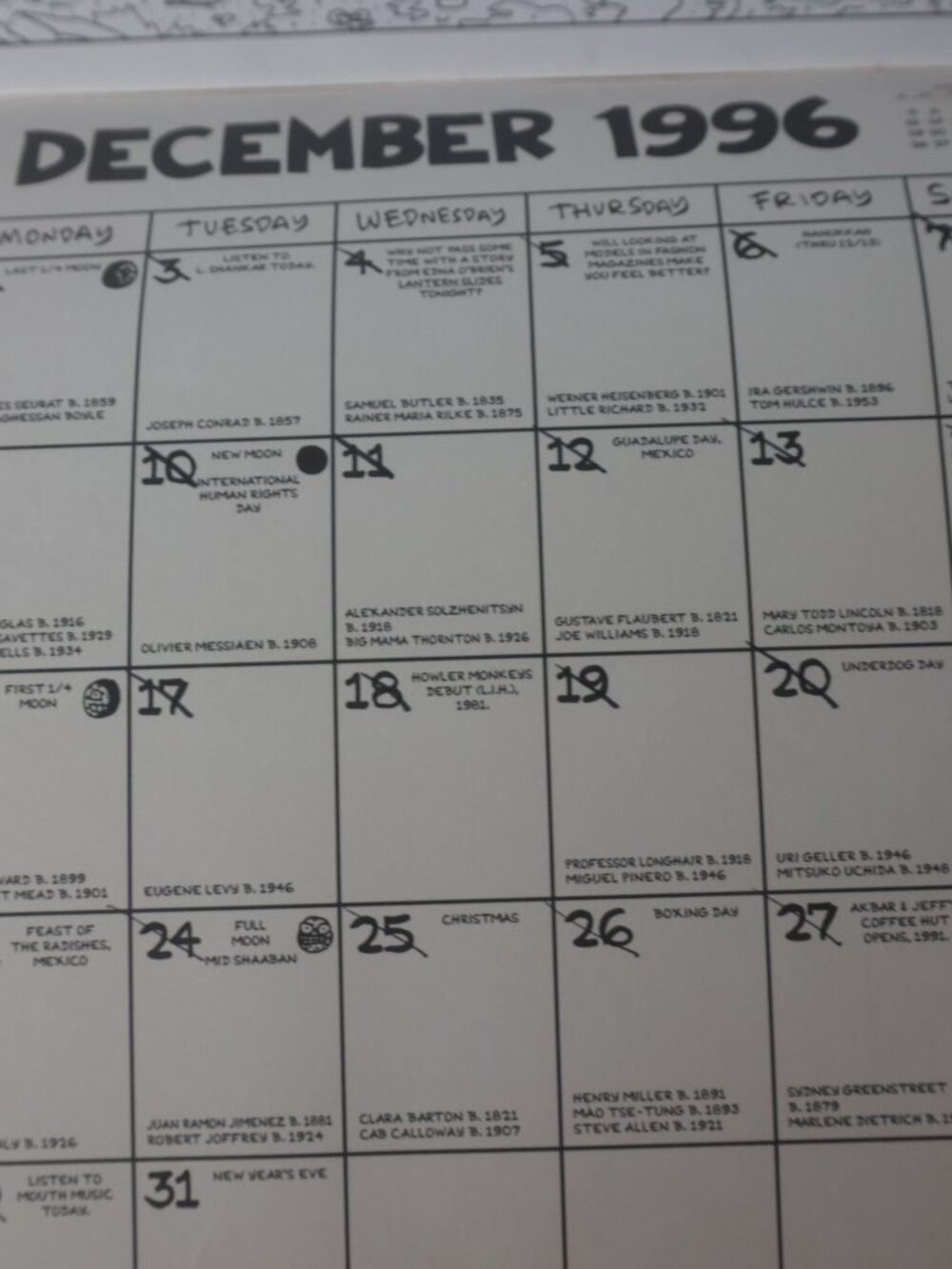 Life in Hell 1995 - 1996 16 Month Fun Calendar Matt Groening Akbar Jeff Comics - Picture 11 of 11